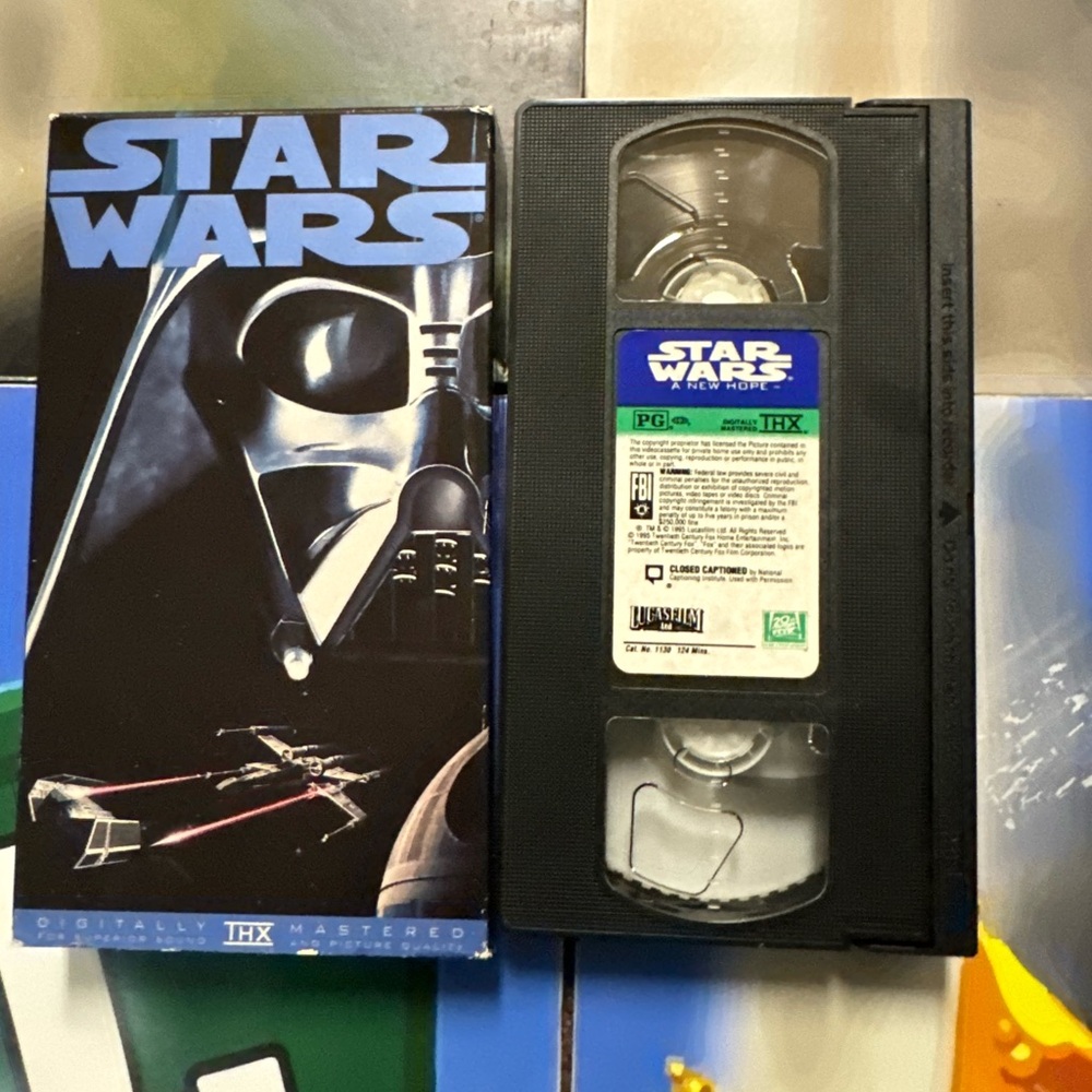 Star Wars Black VHS Tape and Case